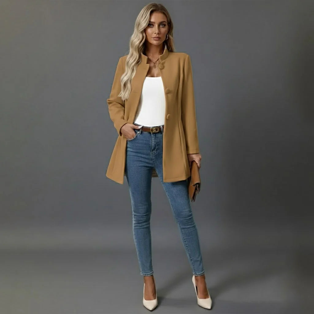 Women’s Winter Classical Coat With Buttons