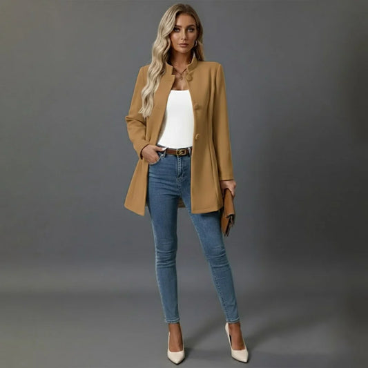 Women’s Winter Classical Coat With Buttons